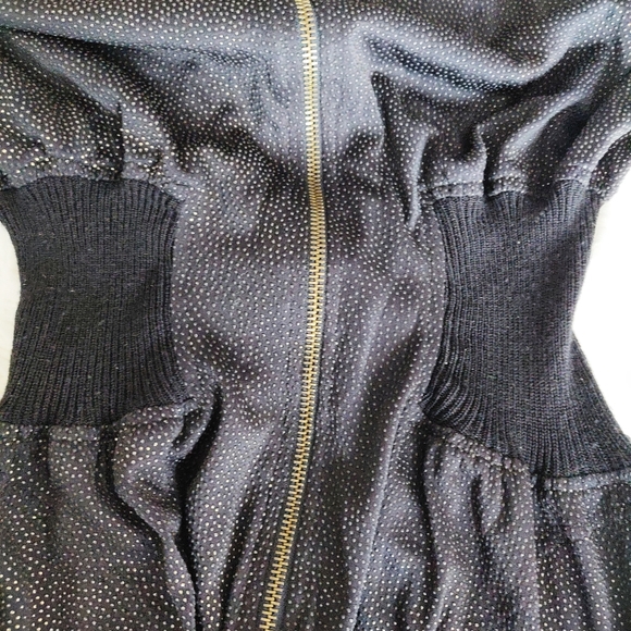 MOSCHINO Black & Gold Zipper Hoodie Jumpsuit - Picture 11 of 13